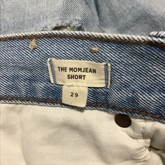 Madewell The MomJean Short in Byers Wash Ripped Edition. - Picture 9 of 11